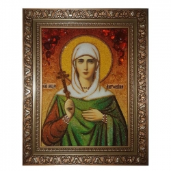 The Amber Icon The Holy Martyr Antonina of Nicaea 60x80 cm - фото