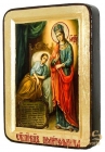 Icon of the Most Holy Theotokos Healer of Hearts Greek style in gilding 30x40 cm
