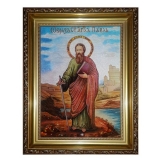 The Amber Icon of St. Paul the Apostle 15x20 cm