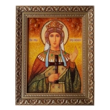 The Amber Icon The Holy Martyr Queen Alexandra 30x40 cm
