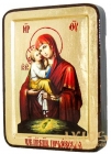 Икона Пресвятая Богородица Почаевская Греческий стиль в позолоте 21x29 см
