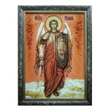 The Amber Icon of the Holy Archangel Michael 15x20 cm