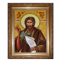 Amber Icon St. John the Baptist 30x40 cm - фото