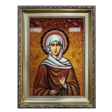 Amber Icon Holy Righteous Elizabeth 15x20 cm