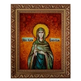 The Amber Icon of St. Mary of Bethina 15x20 cm