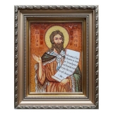 Amber Icon Holy Prophet Elijah 30x40 cm