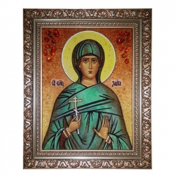 Amber Icon Holy Great Martyr Zlata 60x80 cm - фото