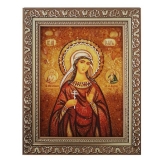 Amber Icon Holy Martyr Pelageya 40x60 cm