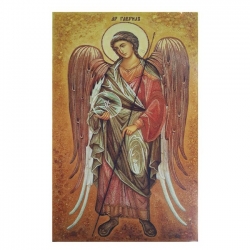 Amber Icon Saint Archangel Gabriel 60x80 cm - фото