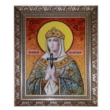 Amber Icon Holy Equal-to-the-Apostles Princess Olga 40x60 cm