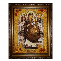 The Amber Icon of the Most Holy Theotokos 80x120 cm - фото