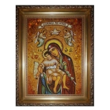 Amber Icon of the Blessed Virgin Mary Merciful 80x120 cm