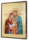 Икона Святое семейство в позолоте Греческий стиль 30x40 см