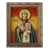 The Amber Icon St Basil the Great 15x20 cm