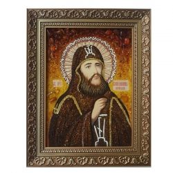 The Amber Icon The Monk Veniamin Pechersky 40x60 cm - фото