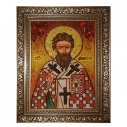 The Amber Icon of Saint Dionysius 15x20 cm - фото