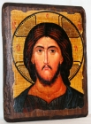 Icon under the old days Lord Almighty with gilding 21x29 cm