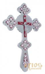 Figured altar cross No. 2 enamel  - фото