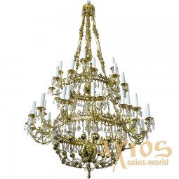 Chandelier, 2 tiered 45 candles (ПК) 06_45_2 - фото