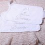 Embroidery on napkins (godfather, godmother), milk color (16)