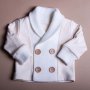 Jacket with collar, milky color (nb_006)