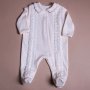 Overalls for newborns - little man Rosetta, milk color 