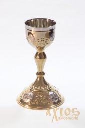 Chalice for 0.3 l. with silver - фото