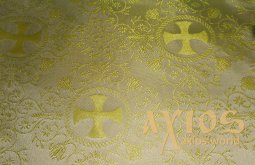 Church thin viscose fabric with crosses (Greece) - фото