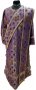 Deacon`s vestment with a double orarion and handrails, purple brocade