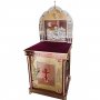 Altar with an icon case is 75x85 cm, cast, with a kiotom and an icon of the glitter