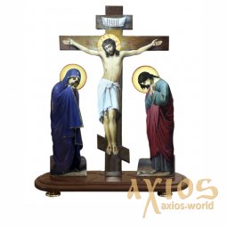 Calvary for the temple crucifix 46x54cm (wood) - фото