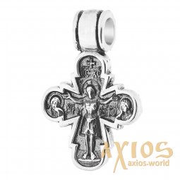 Neck cross, silver 925 ° with blackening, 25x18 mm, O 132162 - фото