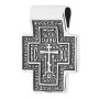 The natty cross «Lord Almighty. Icon of the Mother of God», silver 925 ° with blackening, 30x25 mm, О 13324