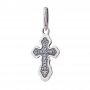 Native cross «Save and save», silver 925 °, with blackening 25x10 mm, O 131964