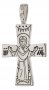 The pectoral cross with Crucifixion and virgin Mary, silver 925° 