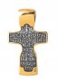 The cross «Crucifixion» silver 925 °, with gilding and blacking 30x19 mm, О 131454