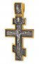 The cross «Crucifixion. Angel Guardian» silver 925 °, with gilding and blackening 50x30 mm, О 132499