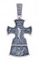 The cross «Crucifixion. A prudent thief» silver 925 with black, 36x17mm, O 13601