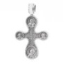 The natest cross «Etimasiya. Eight Saints», silver 925 with blackening, 35x21mm, O 13529