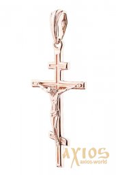 The cross «Crucifixion», gold 585, 30x20mm, О п02680 - фото