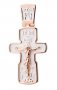 Neck cross, gold with silver, 50x25 mm, O 7041480