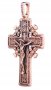 The cross «Crucifixion», gold 585, with blackening 55x32mm, О п00788