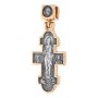 The cross «Icon of the Mother of God Unexpected Joy», silver 925, with gilding and blackening, 33x14mm, О 131691