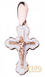 The cross «Crucifixion», gold 585, О 250048E - фото