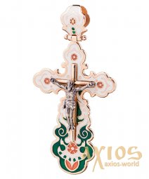 Native cross, gold 585, 45x30mm, О п00586 - фото