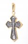 The cross «Crucifixion», silver 925, with gilding and blackening, 37x20mm, О 132424