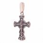 The cross «Crucifixion. Save and save», gold 585, with blackening 30x15mm, О п01828