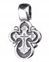 Neck cross, silver 925, with blackening, 25x13mm, O 13759