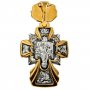 The cross «Crucifixion. Icon of the Mother of God «Sovereign», silver 925, with gilding and blackening, 58x33mm, О 131744