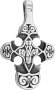 The cross body "Klinovidnye", silver 925°